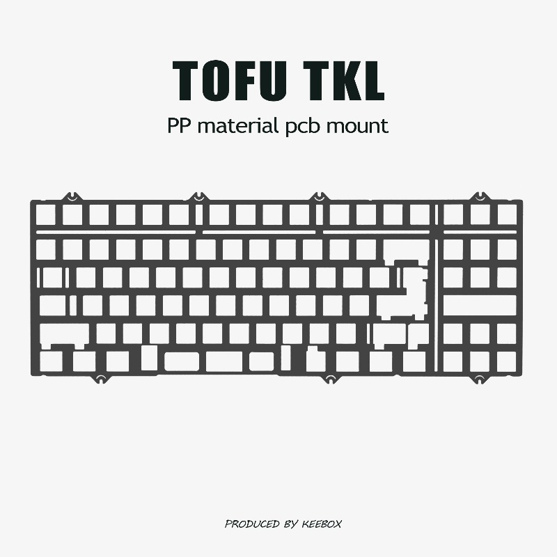 Esports Gaming Keyboard - Płytka pozycjonująca klawiaturę TOFU TKL, aluminiowa,