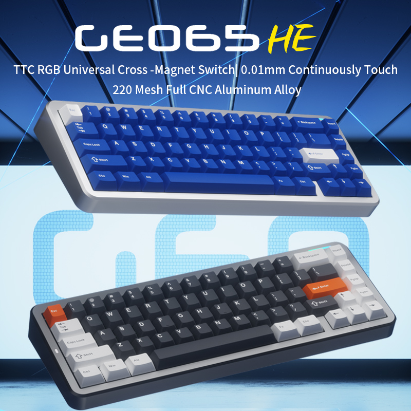 Esports Gaming Kings - FL·ESPORTS GEO65HE Przełącznik magnetyczny Klawiatura mechaniczna