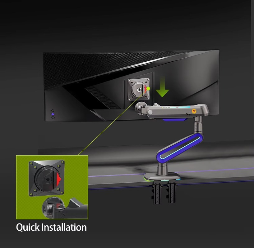 Gaming Monitor Curved - Ergonomiczny uchwyt na monitor do monitorów