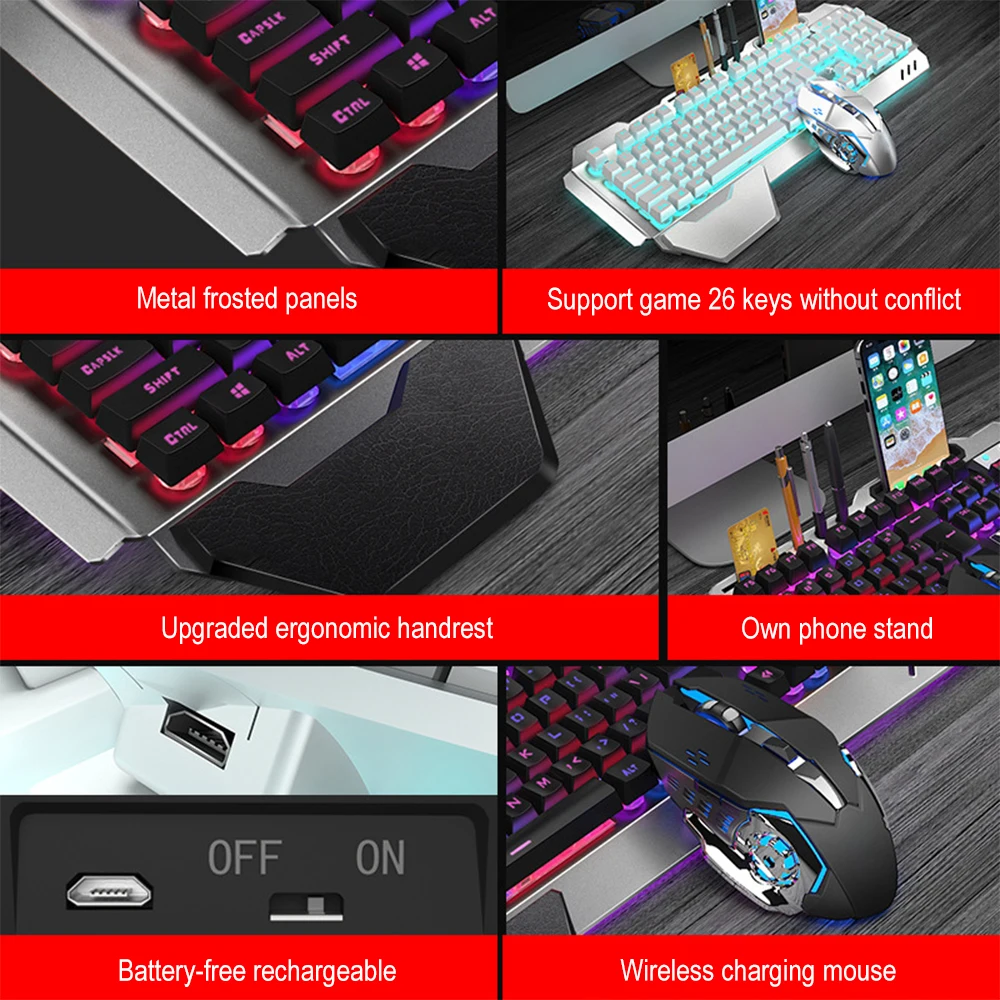 K680 akumulator 2.4G bezprzewo – Esports Gaming Keyboard recenzja i cena