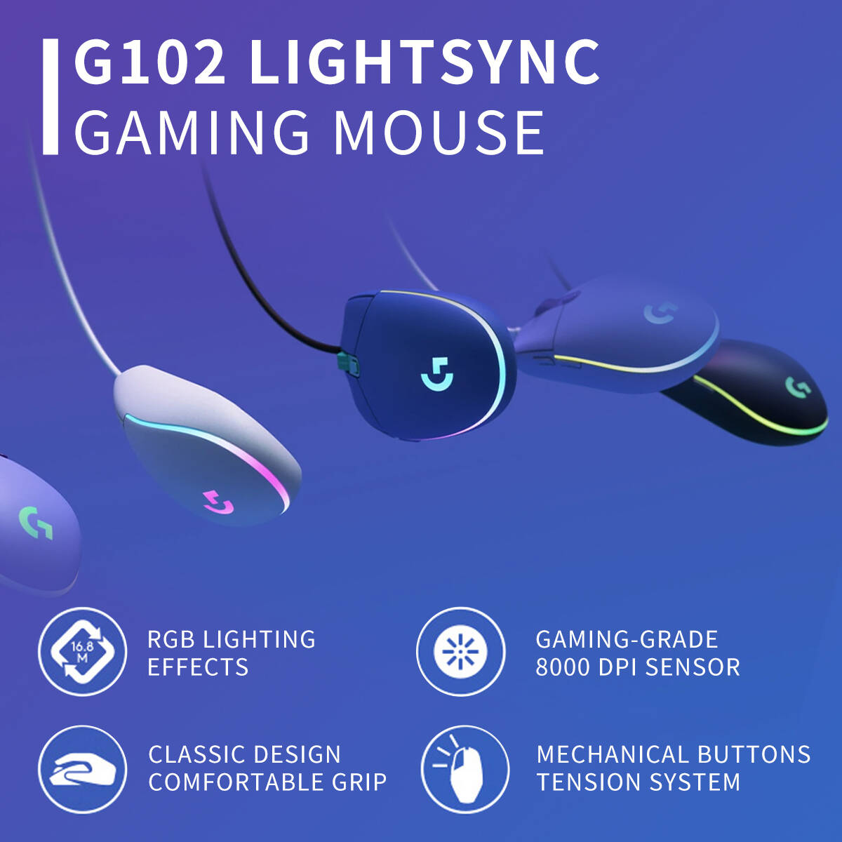 Mysz gamingowa Logitech G102 P – Esports Online Gaming recenzja i cena