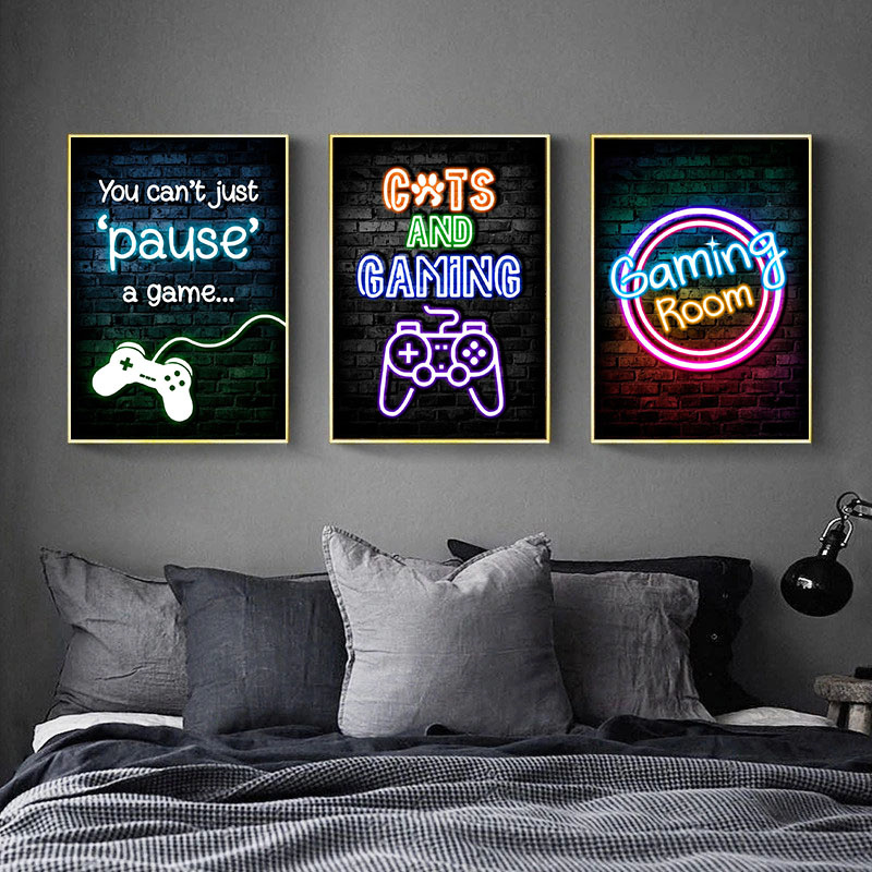 Neonowe plakaty na płótnie z m – Esports Gaming Poster recenzja i cena