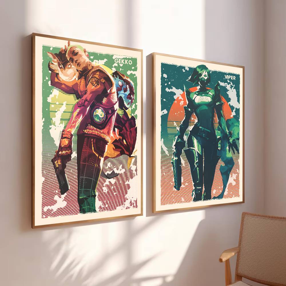 Kolorowy Gradientowy Portret W – Esports Gaming Poster recenzja i cena
