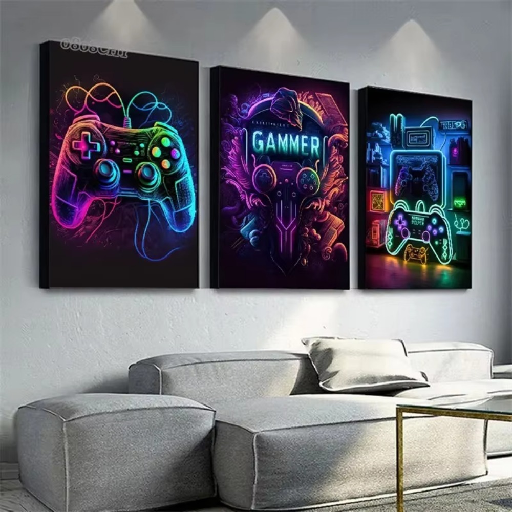 Neonowe obrazy na płótnie do g – Esports Gaming Poster recenzja i cena