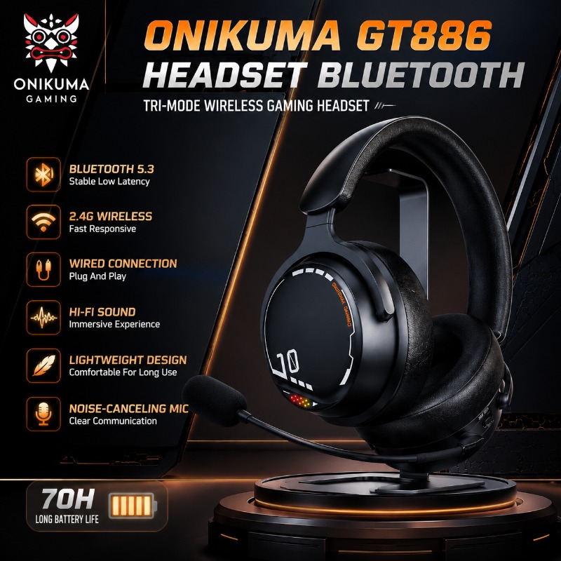 ONIKUMA GT886 Gaming Headset T – Esports Gaming Headset recenzja i cena