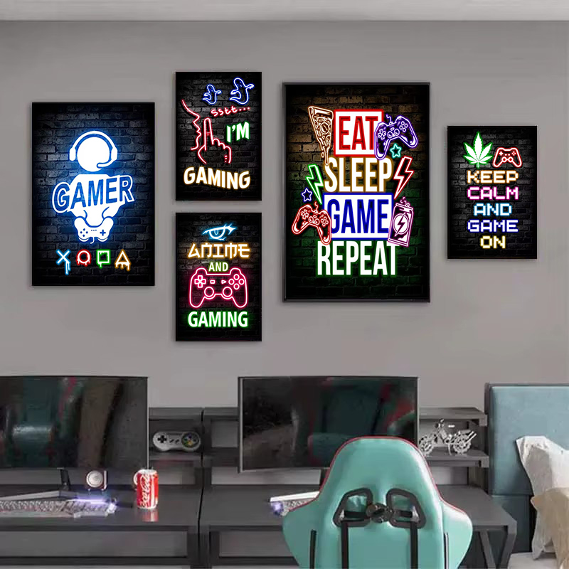 1 szt. Bezramowy Obraz na Płót – Esports Gaming Poster recenzja i cena