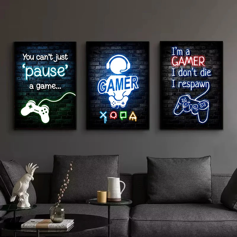 1 szt. Bezramowy Obraz na Płót – Esports Gaming Poster recenzja i cena