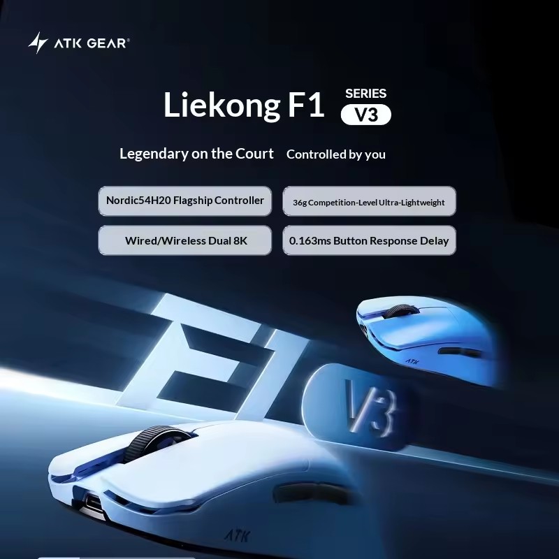 ATK F1 V2/V3 Bezprzewodowa mys – Esports Gaming recenzja i cena
