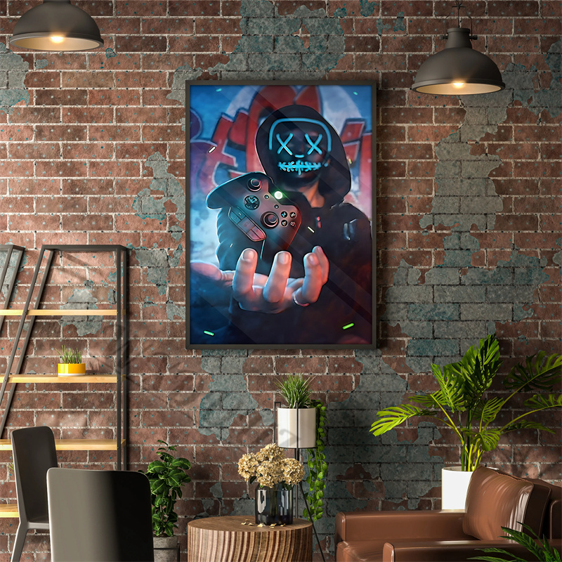 80s Colorful Punk Neon Gamer C – Esports Gaming Poster recenzja i cena