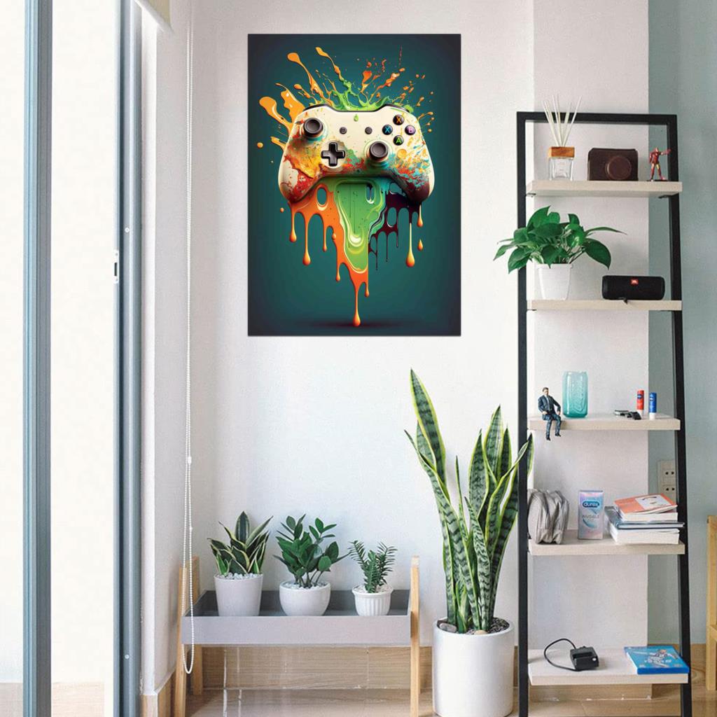80s Colorful Punk Neon Gamer C – Esports Gaming Poster recenzja i cena