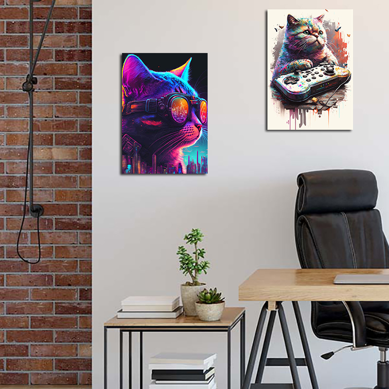 80s Colorful Punk Neon Gamer C – Esports Gaming Poster recenzja i cena