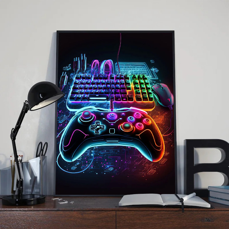 Neon Pop Cool Gaming Wall Art  – Esports Gaming Poster recenzja i cena
