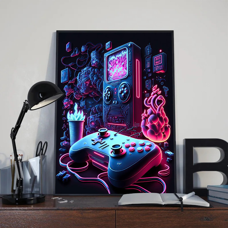 Neon Pop Cool Gaming Wall Art  – Esports Gaming Poster recenzja i cena