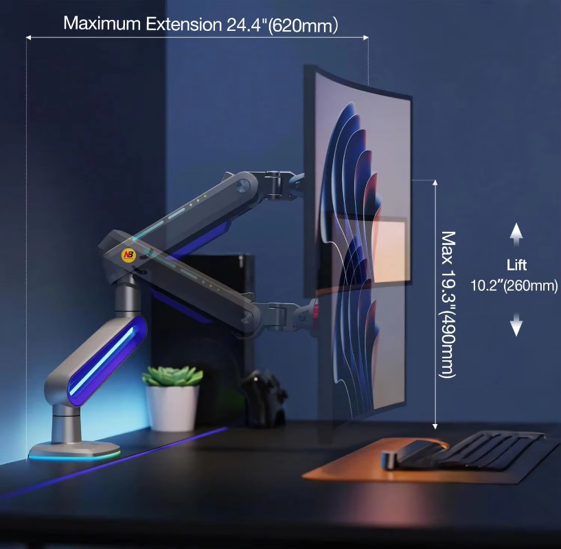 Ergonomiczny uchwyt na monitor – Gaming Monitor Curved recenzja i cena